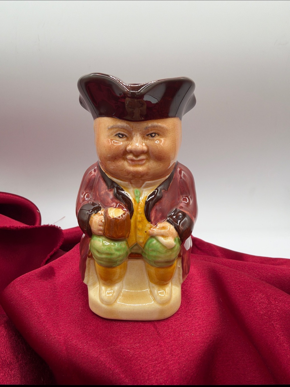 Vintage Toby Jug No. 3 manufactured by the British pottery firm Wood & Sons.